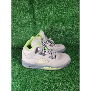 Size 4.5Y (GS) - Jordan 5 Retro 2022 Green Bean Grey Suede Leather (DQ3734-003)